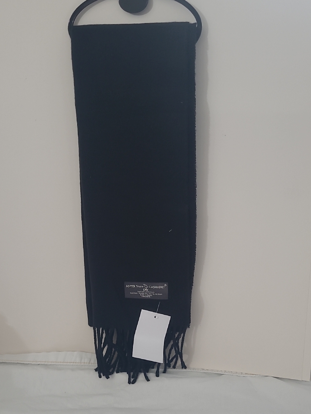 Kohls Brand Womens Softer Than Cashmere Black Scarf